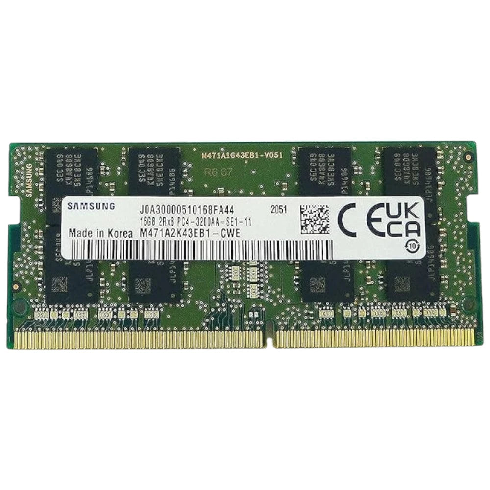 Samsung 16GB DDR4 PC4-25600 3200MHz 260 Pin SODIMM RAM Samsung 16GB DDR4 PC4-25600 3200MHz 260 Pin SODIMM RAM